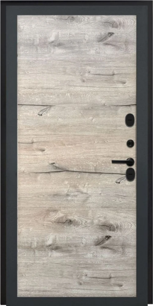 Входная дверь ДвериПРО Квадро Без фрезеровки Дуб пацифик горизонт DPRO228217 внутренняя сторона